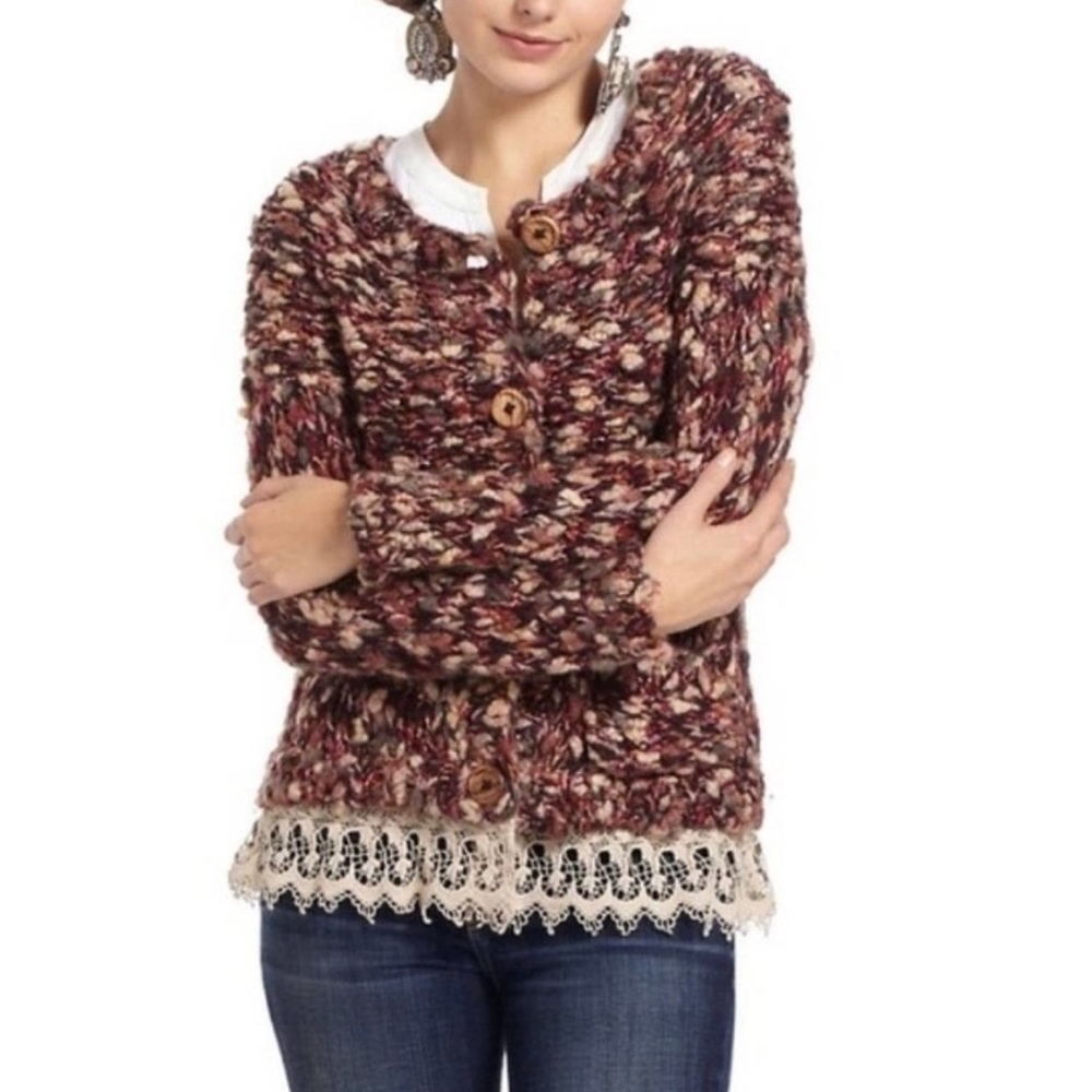 HWR Monogram for Anthropologie Cardigan (M)